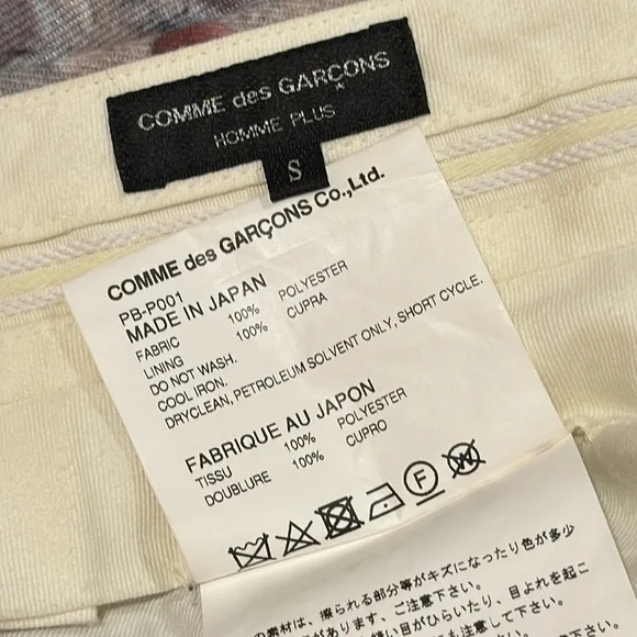 Comme des Garçons Homme Plus pleated trousers